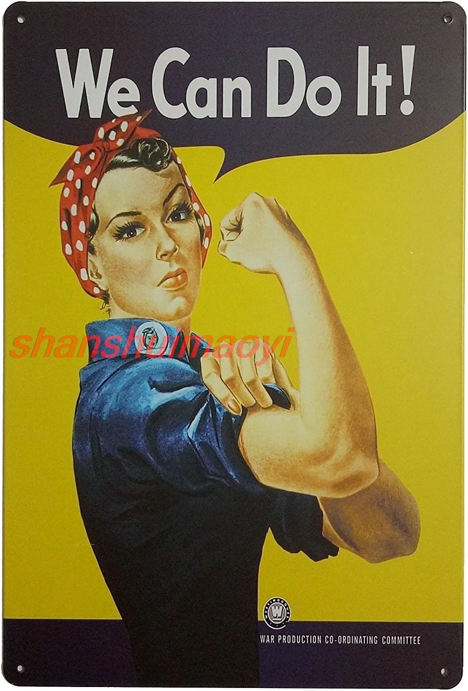 Pin-up Girl We Can Do It Retro Vintage Tin Signs 12