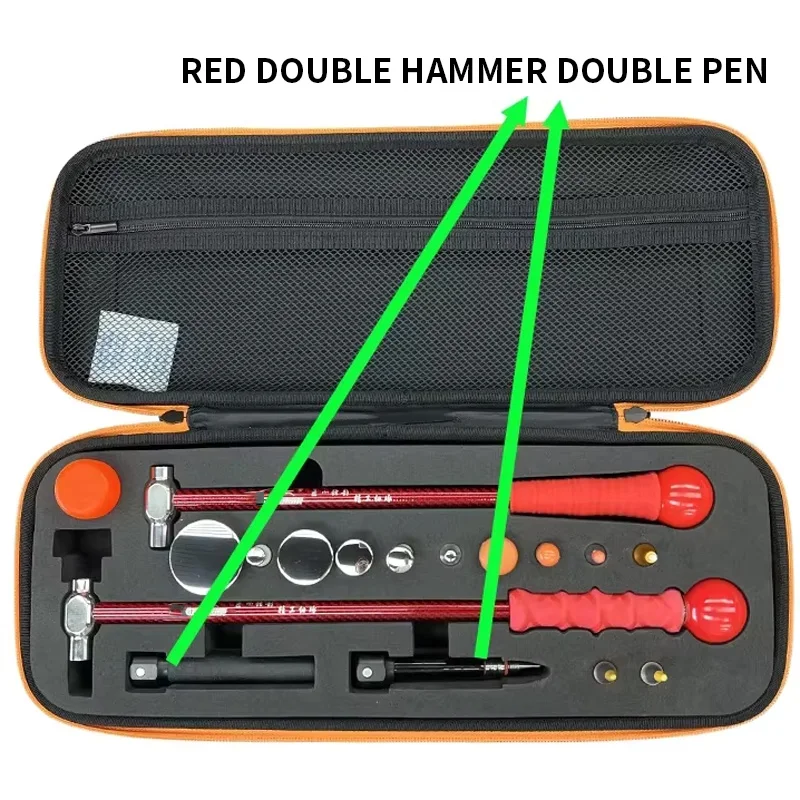 

Hail Damage Repair Hammer/Wire Brush Set Hail Dent Removal Tool Kit Replaceable Hammer Heads Dual Hammer & Brush Set
