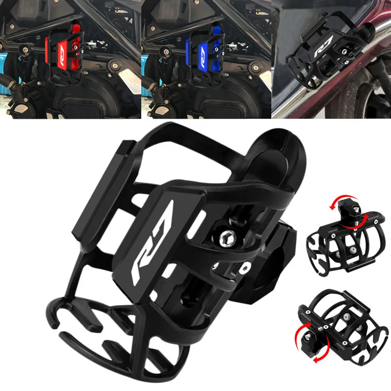 

Latest For YAMAHA YZF-R7 YZFR7 YZF R7 2021-2022 CNC Aluminum Motorcycle Beverage Water Bottle Cage Drink Cup Holder Stand Mount