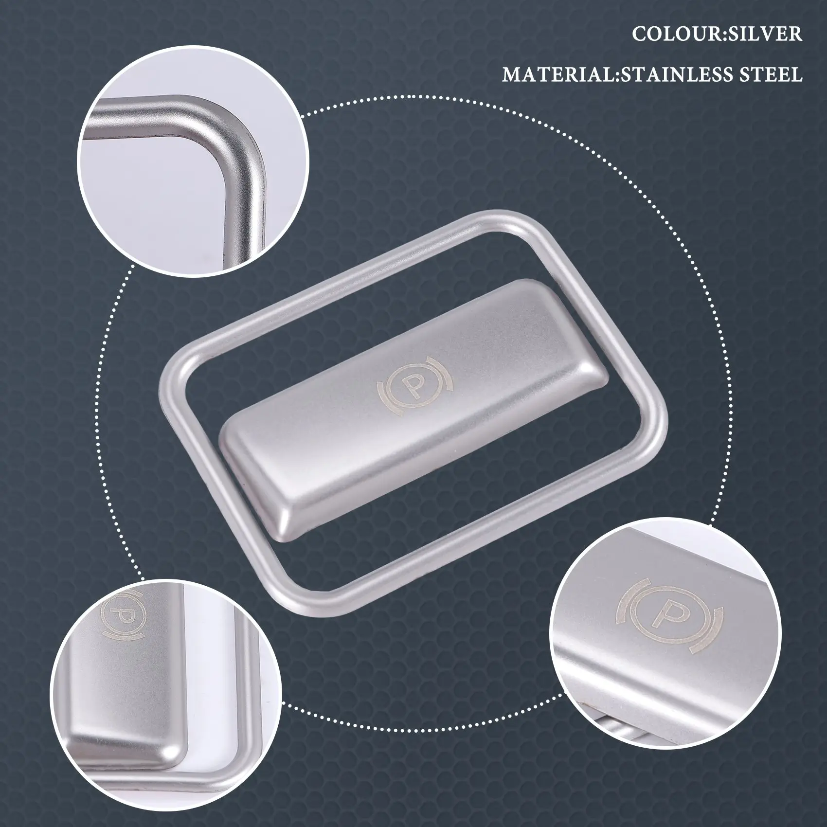 NCSMT Car Parking Hand Brake Sticker P Button Brake Switch Frame Cover Trim for Benz ML350 GL450 AMG W166 W176 W246 X156