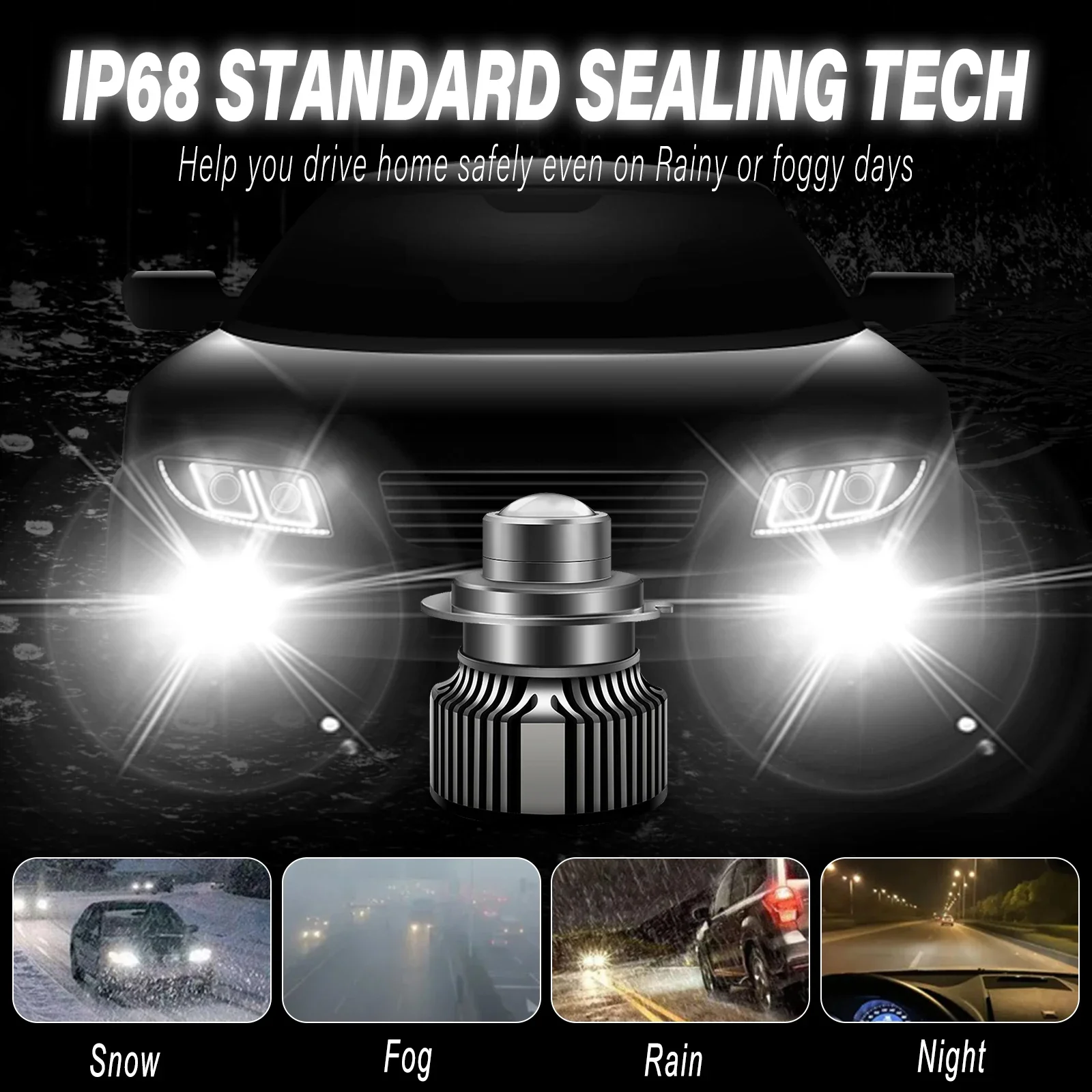 H11 Led Fog Light Bulb Laser Lens H8 H9 9005 9006 HB3 9006 HB4 CSP Blue Green 6000K 3000K H7 Turbo Headlight Light For Car 12V