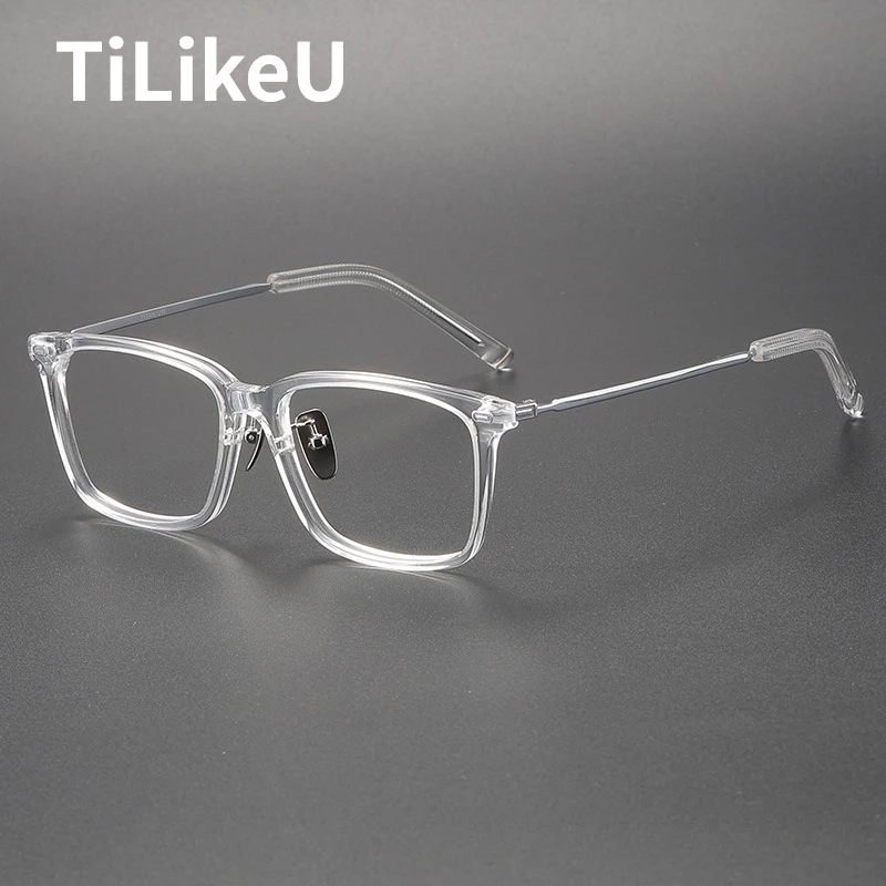 

High-quality Acetate Frame Retro Square Full Rim Myopia Prescription Glasses Frame Men Women Eyeglass Frame Luxury Brand Eyewear