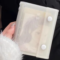 Milk White M5 Binder Kawaii Notebook M5 Loose Leaf Journal Girl Student Diary Notebook M5 다이어리