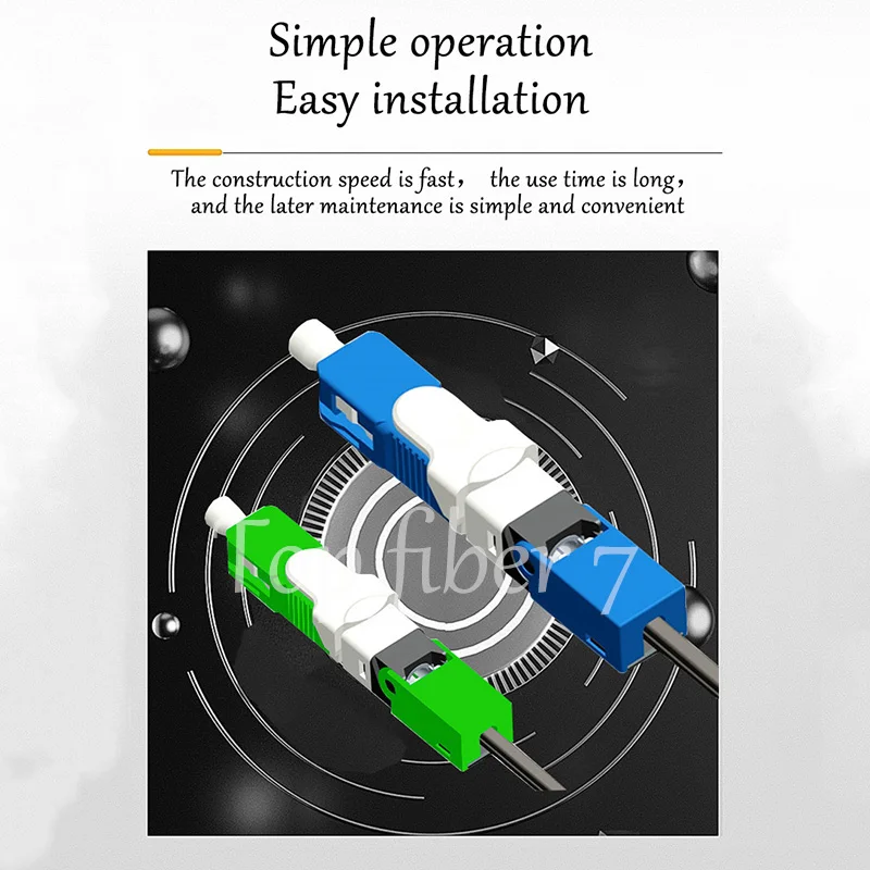 Imagem -03 - Conector Rápido Fibra Óptica Monomodo Ftth Unikit Esc250d sc Apc Upc