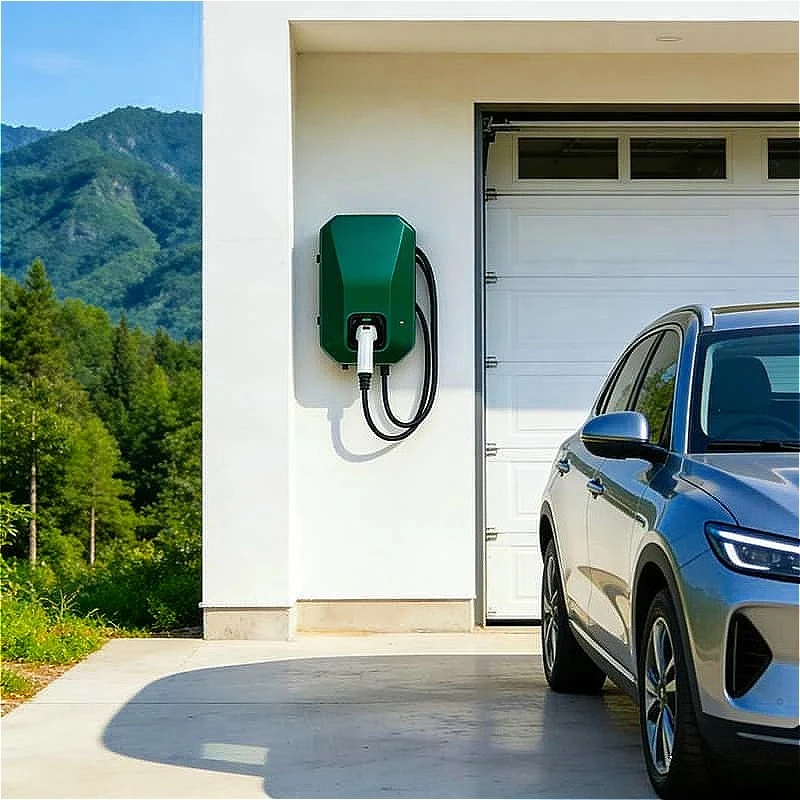 EV Charging Station 22kW30kw60kw AC Wallbox with Dual Gun Electric Vehicle Charger for Apartment Shared Parking Custom Hot Sale