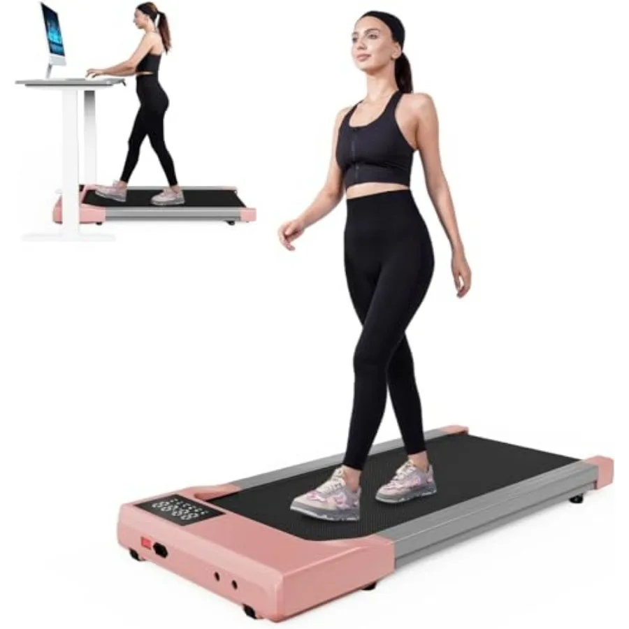 Walking Pad Under Desk Treadmill for Office and Home Use 3 in 1 Portable Walking Machine with Remote Control and LED Display Qu