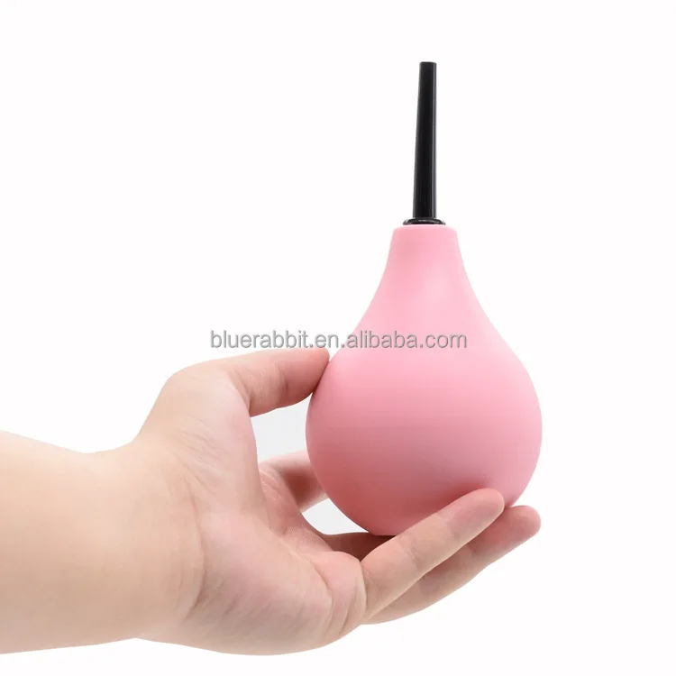 225ml Douche Enema Bulb ขายส่งสีชมพูนํากลับมาใช้ใหม่ช่องคลอดเข็มฉีดยา Anal CLEANER