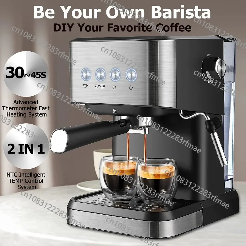 Italian Automatic Semi-automatic Concentrated Extraction Milk Foam Household Office Small Coffee Machine 110V US /220V EU Plug