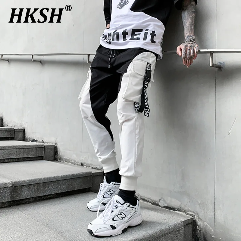 HKSH Lente Zomer Nieuwe Cargo Broek heren Tij Tactische Safari Stijl Explosieve Streetwear Trend Techwear Casual Overalls HK0682