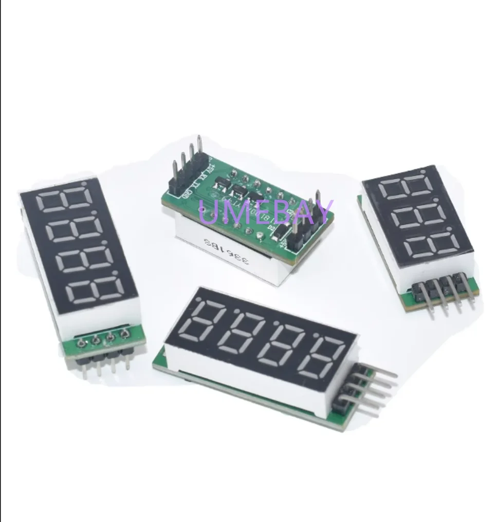 1pcs   3/4 bit 0.36 inch digital tube display module programmable serial port digital tube communication TTL to USB module