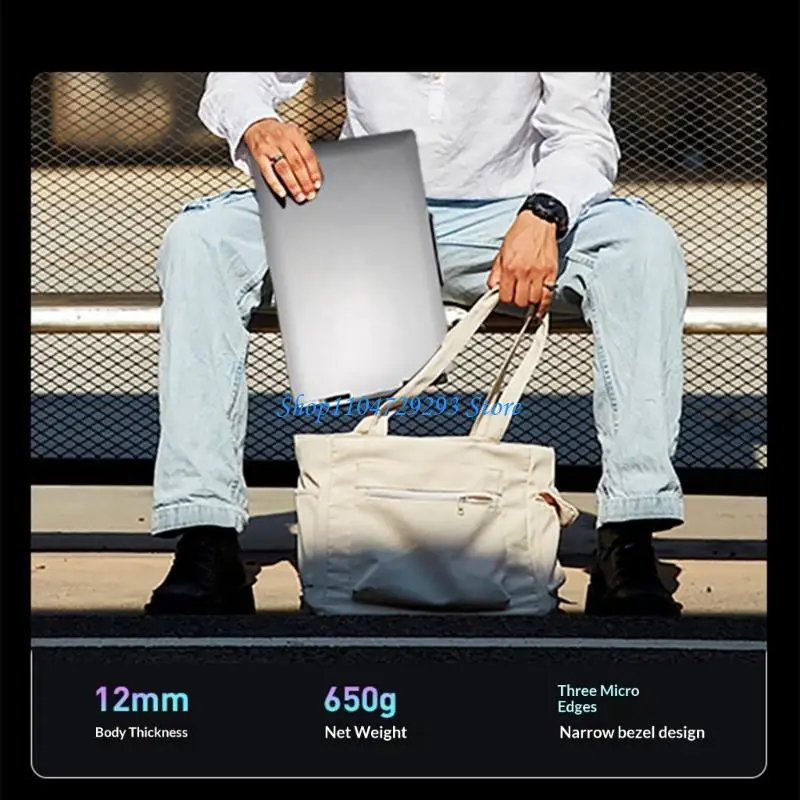 Y2GD Laptop Screen Extender 1920x1080 14inch FHD Travel Monitor Screen Extension