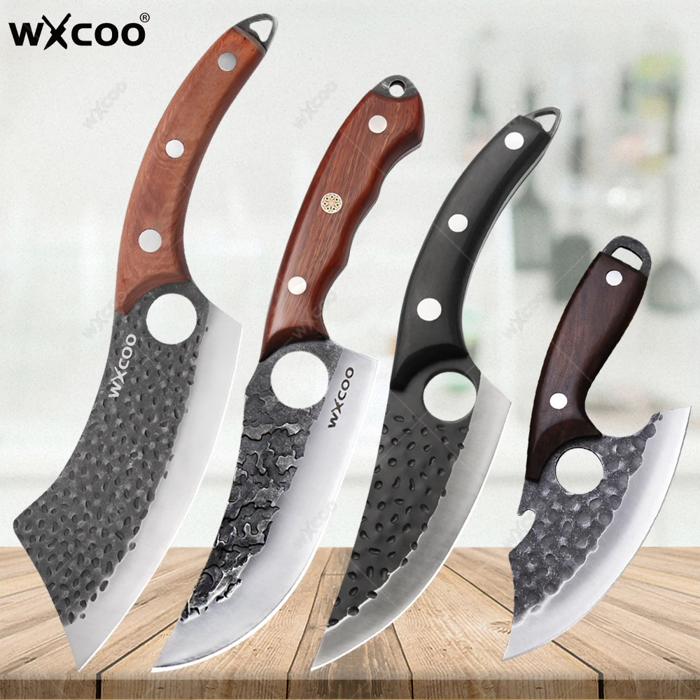 Kitchen Knives Stainless Steel Boning Knives Chef Cooking Slicing Meat Fruit Fish Fillet Hand Forge Blade Utility Barbecue Knife