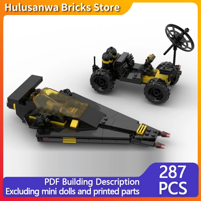 

Blacktron Patroller And Assault Rover Model MOC Building Bricks War Equipment Modular Technology Gifts Holiday Children Toy Suit