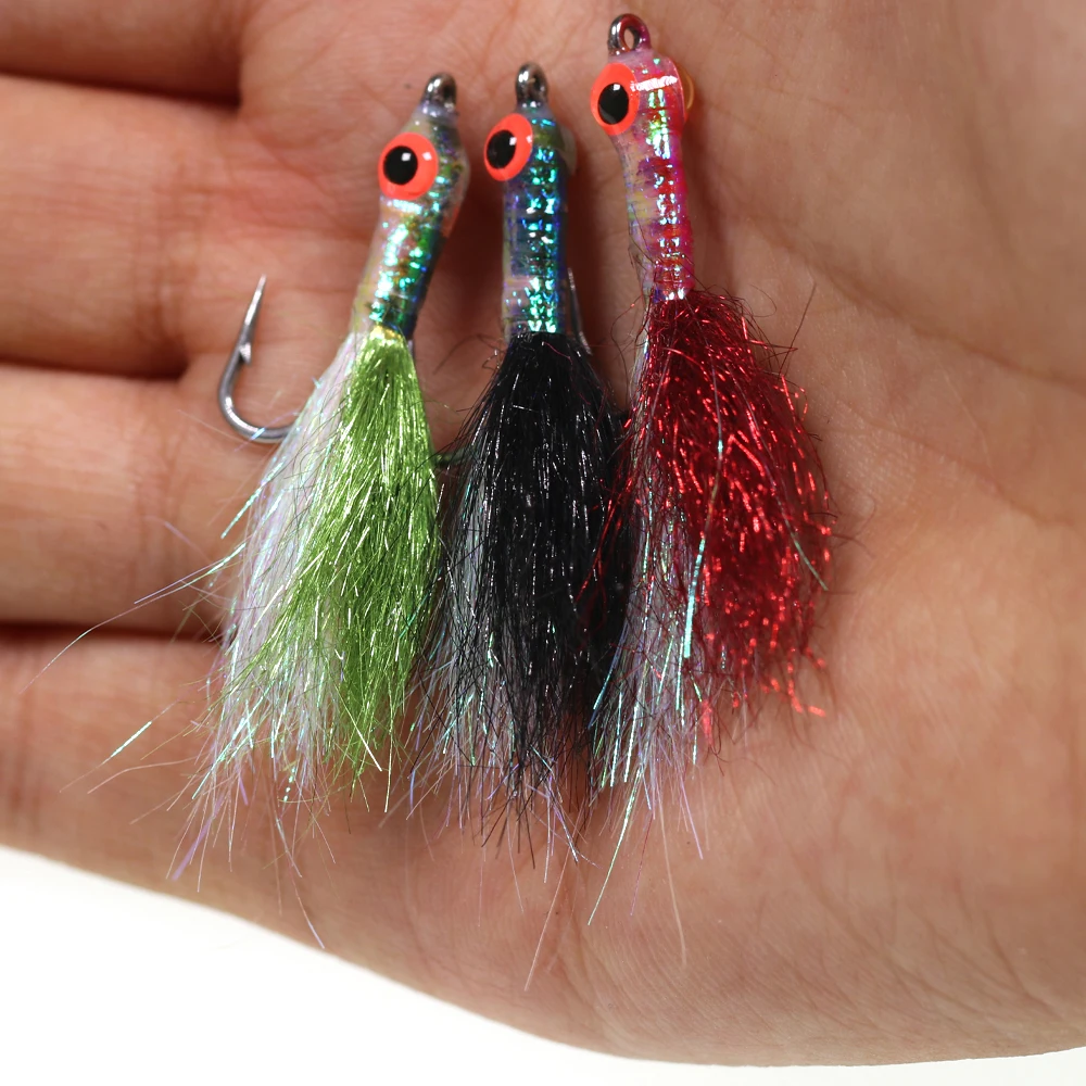 WY378 Moscas luminosas streamer epoxi con ojo de pez - imagen 4