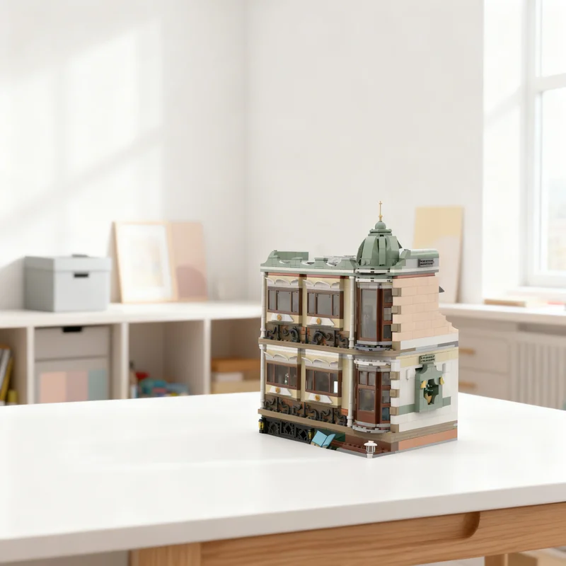 

2592 детали MOC: Модульная модель книжного магазина и El Cubo, конструктор для создания уличной сцены, креативный подарок, DIY-декор для взрослых, премиум-класс