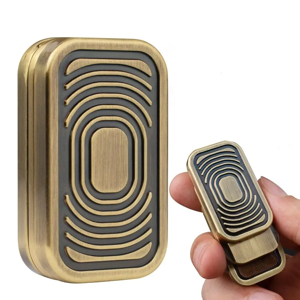 Cadeau adulte Triple poussée Fidget curseur main Spinner carte de poussée sensorielle magnétique Haptic caméra en forme de métal Fidget jouet tdah autisme