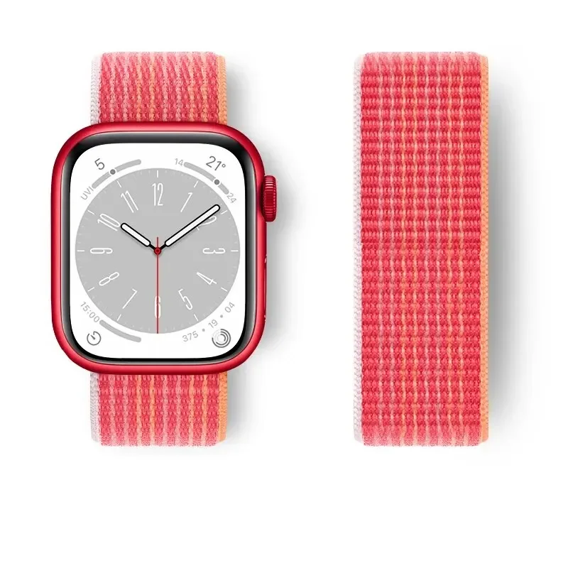 Nylonschlaufe für Apple Watch Band Ultra-2 49 mm 44 mm 40 mm 45 mm 41 mm Sport-Pride-Armband iWatch-Armband Serie 9 8 SE 7 6 5 4 3