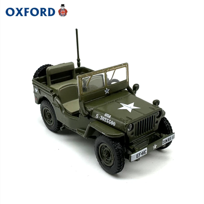 Diecast OXFORD 1:76 Scale II U.S. Army Off-road Reconnaissance Armored Vehicle Alloy Car Model Collectible Toy Gift Souvenir