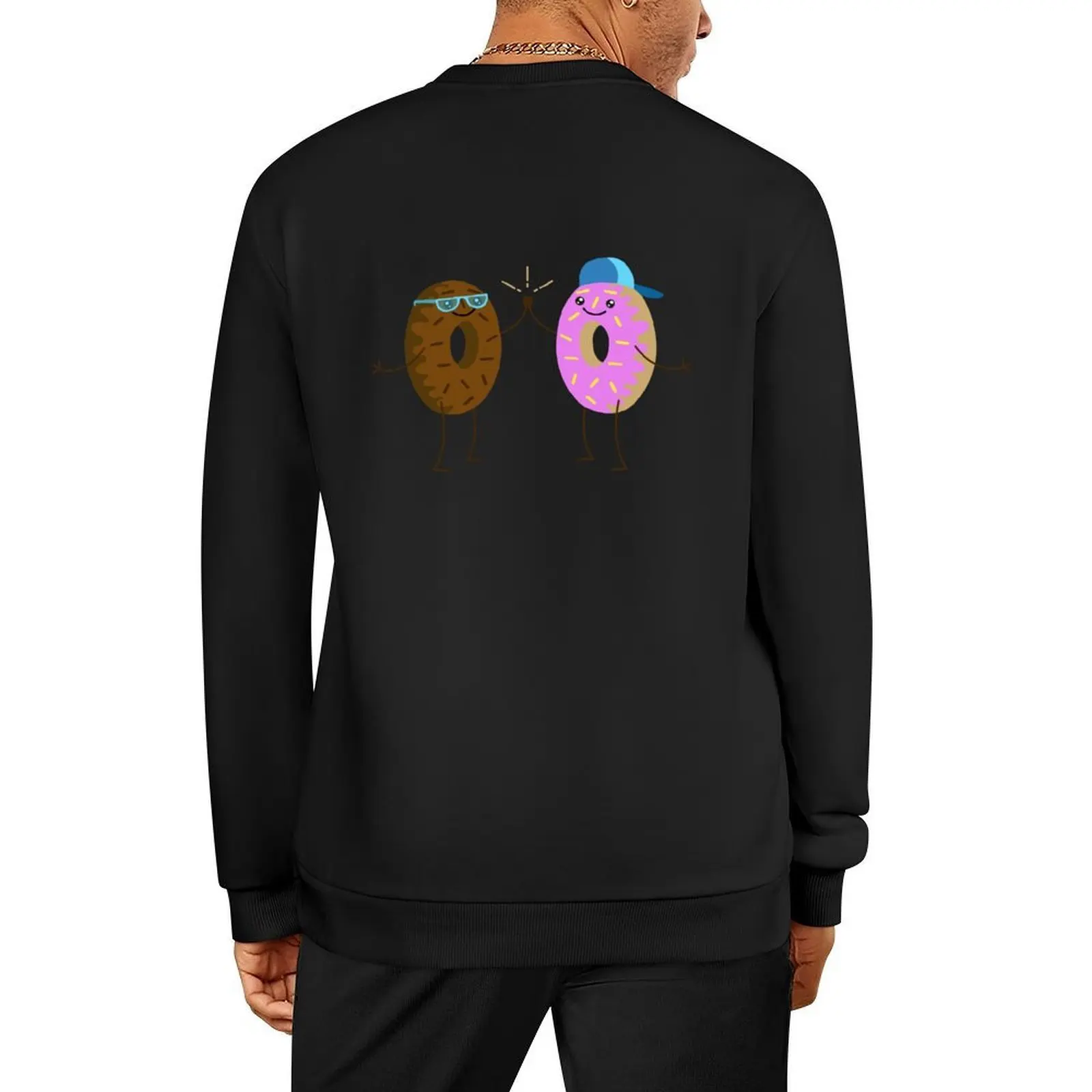 

Bronuts High five Donut Bros Pullover autumn jacket men korean style clothes male clothes men wear hooded sweatshirts