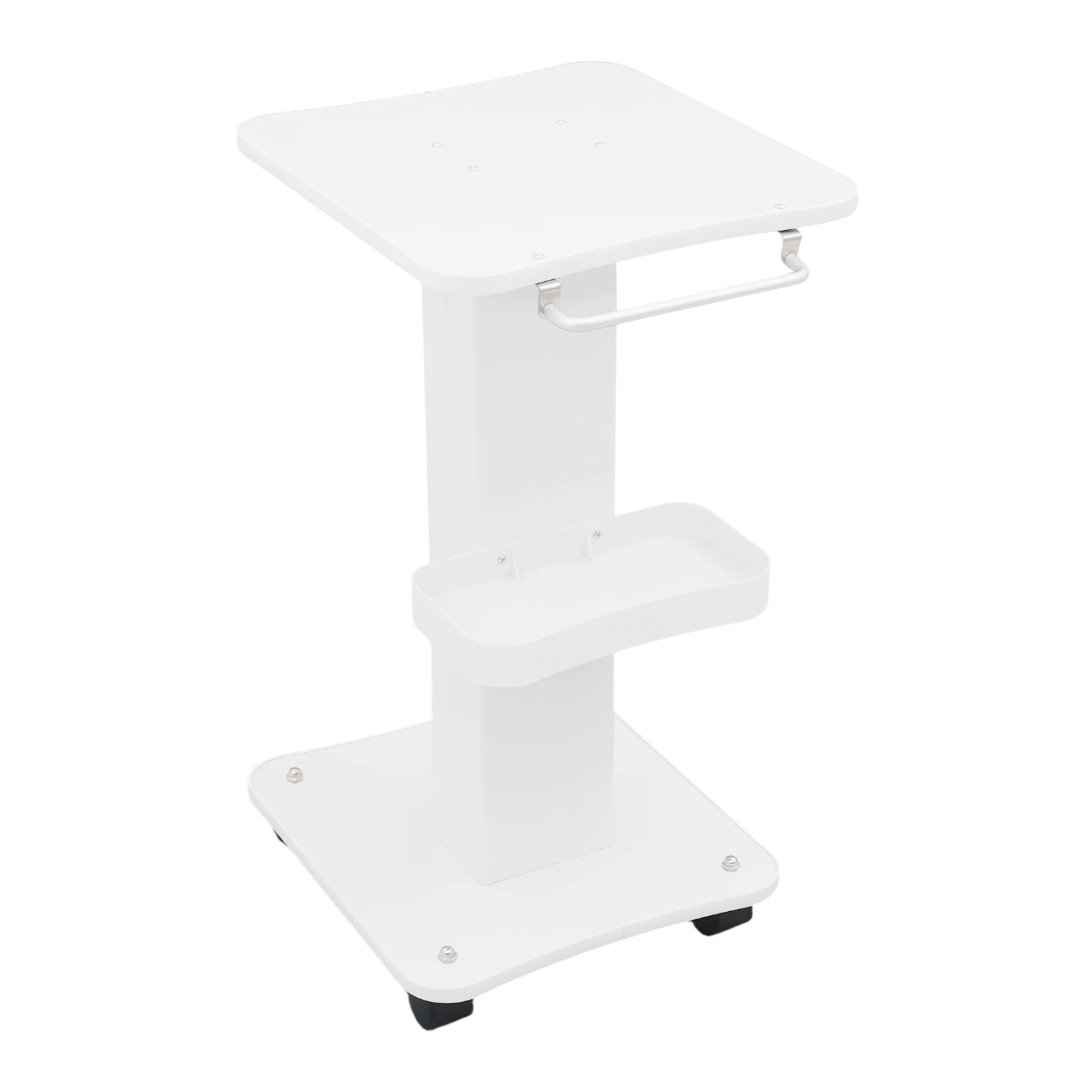 40kg Schwerlast-Schönheitssalon-Trolley mit Geräuschlosen Universalrädern und Ablage, Rollwagen für Spa und Friseur