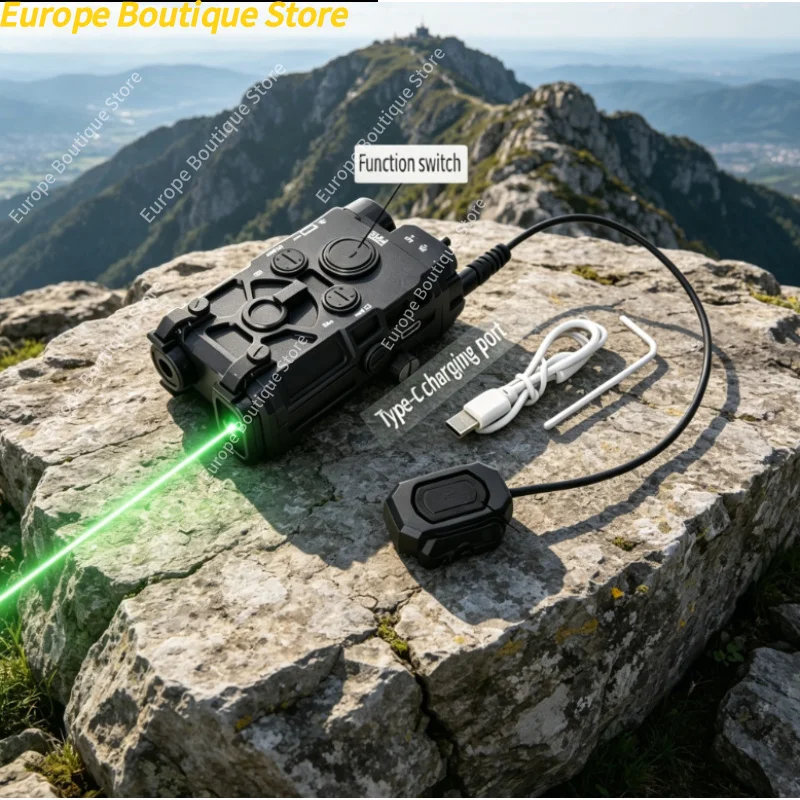 

Multifunctional Red Green Light Tactical Storage Box With Flashlight Indicator For Outdoor Toy