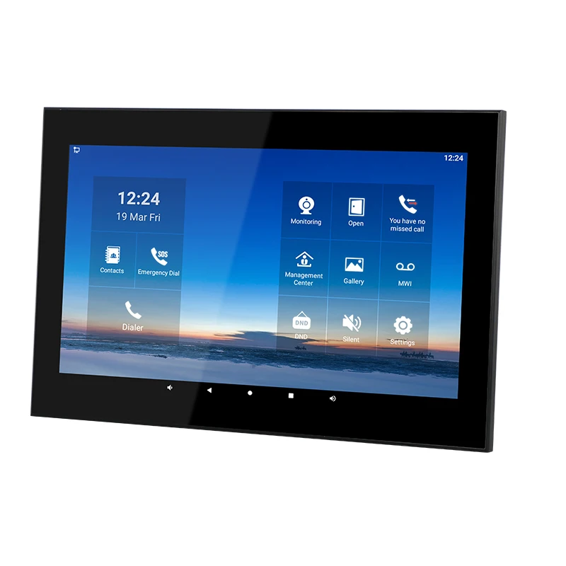 14 Inch Smart Home Dashboard Control Panel Flush Mount Tuya Touch Screen USB Interface 2GB Android OS Industrial Rockchip New