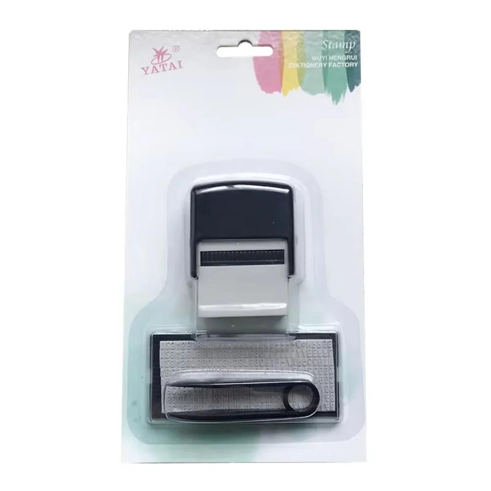 

Business Address DIY Stamp Kit Name Letter With Tweezers Custom Personalized Stamp Removable Self Inking Rubber Stamp