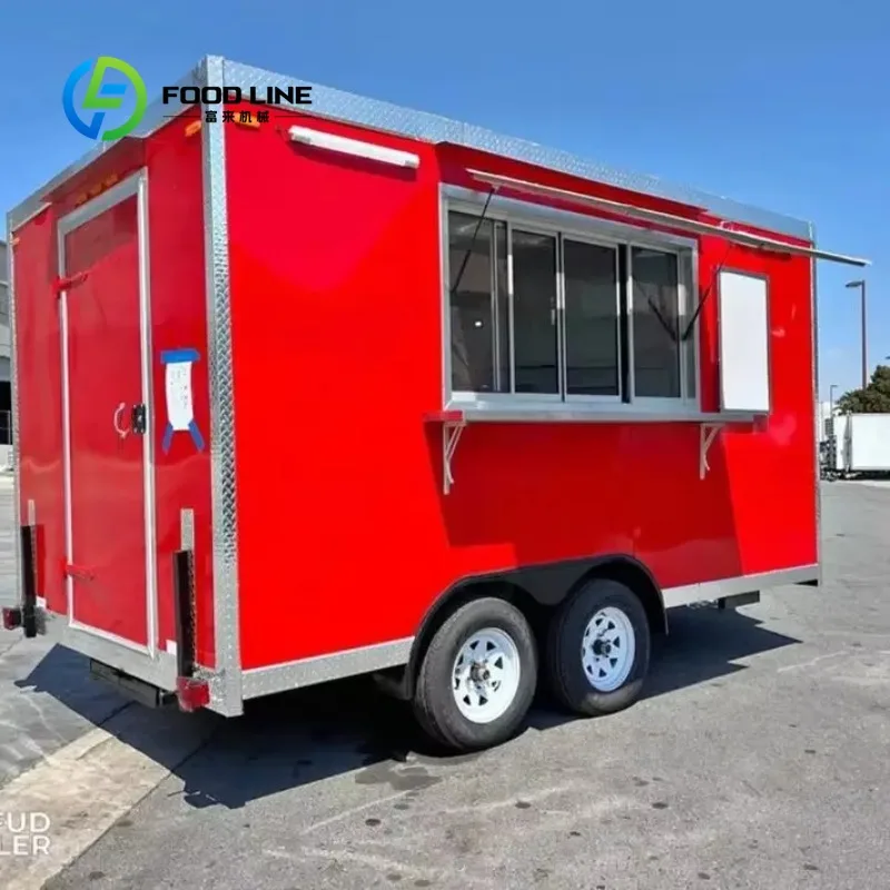 Customized New Modern Fast Food Vending Trailer Truck Multi-Color Optional Mobile Catering Vehicle