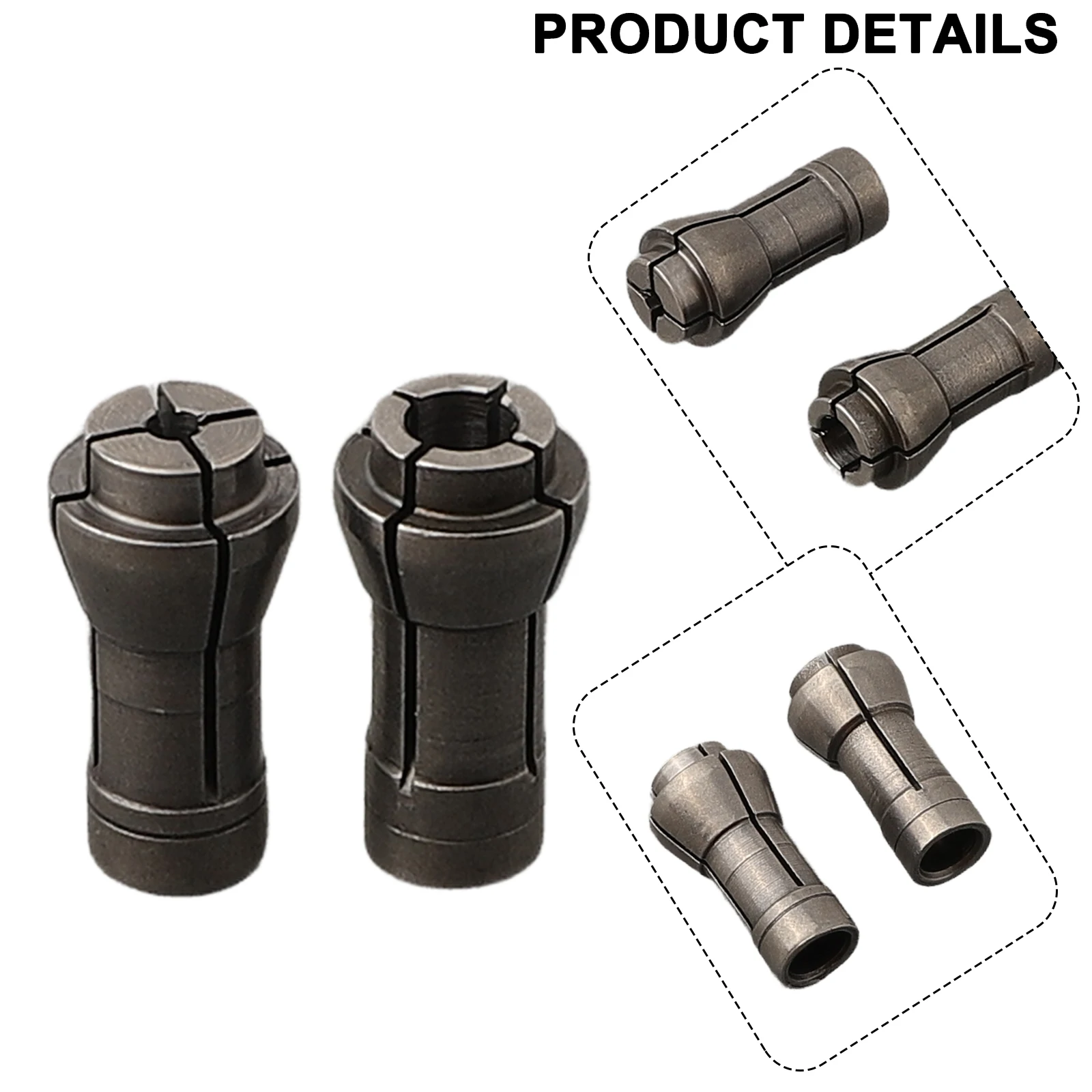 ชิ้นส่วนนิวเมติก Collet Chuck Adapter สําหรับเครื่องบด Die Collet Clamp Chuck อะแดปเตอร์ซ่อมสําหรับแกะสลักเครื่องบด