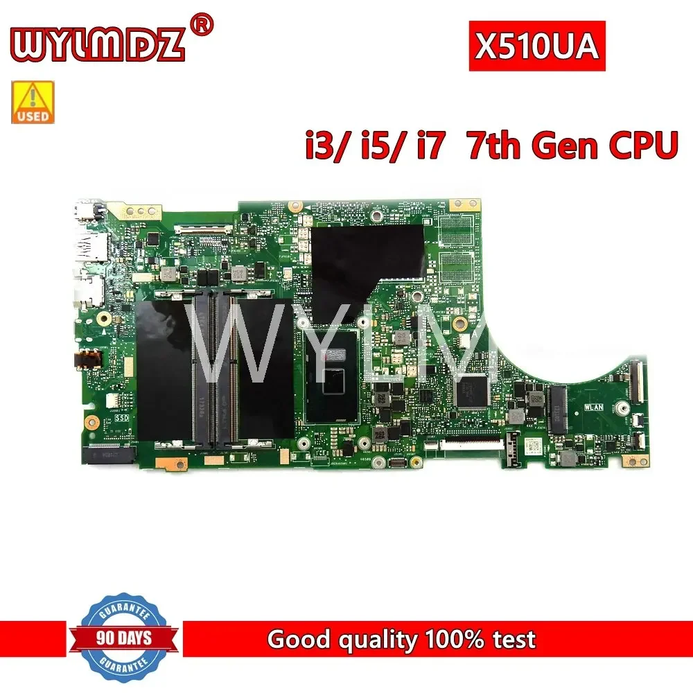 X510UA i3/i5/i7 7th CPU Mainboard For Asus  X510UQ X510UR X510UN X510UNR X510UQR S510UN S510U X510UF Laptop Motherboard