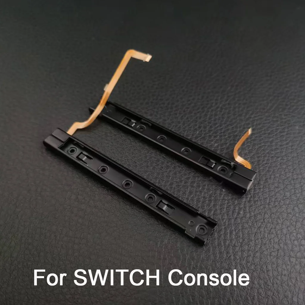 الجزء الأصلي من Repart للسكك الحديدية اليمنى واليسرى مع جزء تثبيت الكابلات المرنة لوحدة تحكم Nintendo Switch NS OLED مسار إعادة البناء