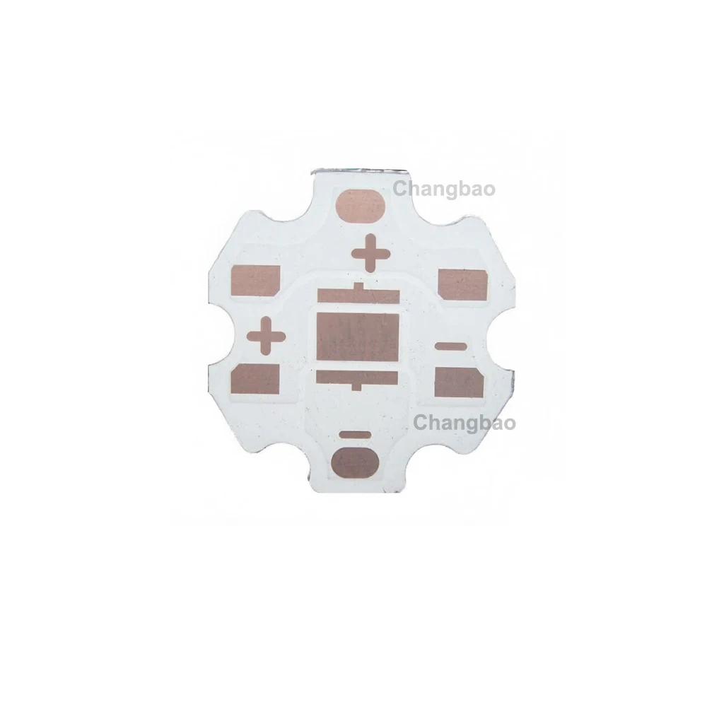 50pcs/lot 20mm Dual Resistor 2512 Parallel Aluminum Substrate PCB for 5050 XML/XML2 High Power Leds
