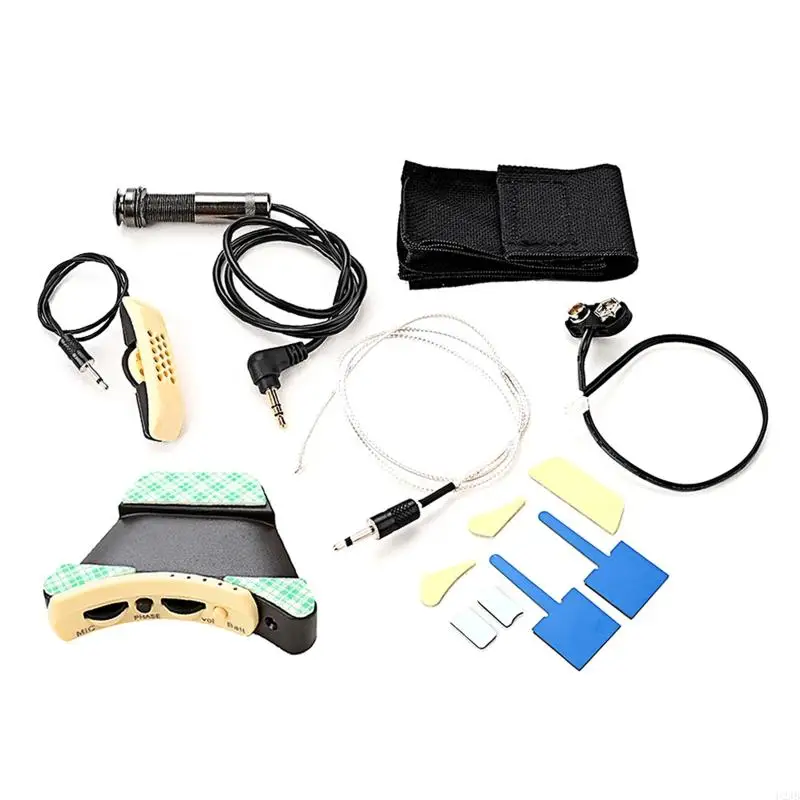 Mikrofon Schallloch Equalizer Piezo Pickup für akustische Folk-Gitarrenteile