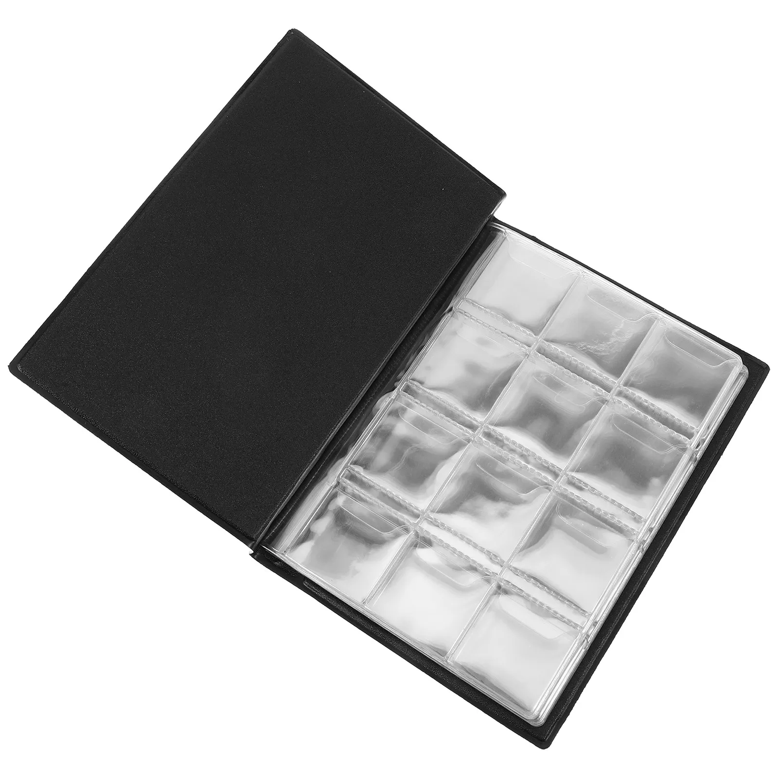 

120 Pocket Black Coin Collection Album Portable Small Size 10 Pages Suitable for Coins Caps Tokens Medallions Badges Storage