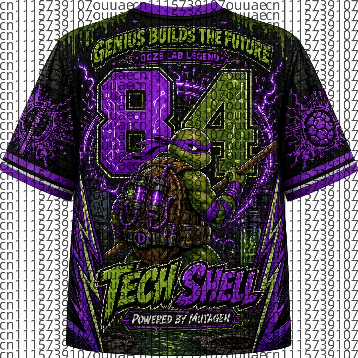 2026 Popular 80s Themed Sports Fashion Short Sleeved V-neck Mesh Streetwear Retro Band Movie Game Fan Gift T-shirt