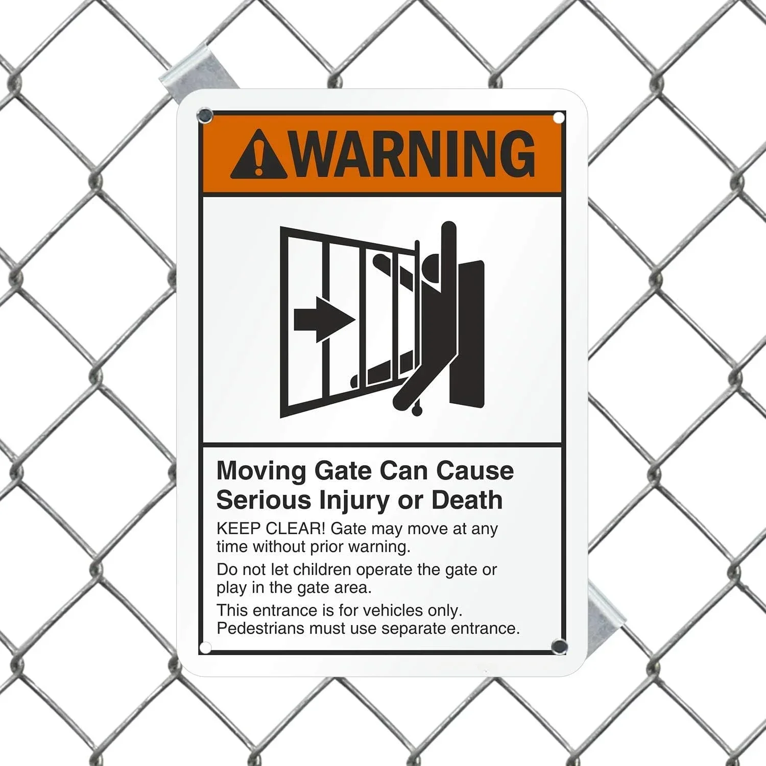 2pcs/4pcs Warning Metal Sign 