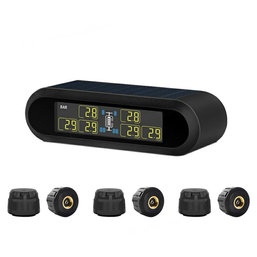Hot Sale Solar RV TPMS Wireless Tire Pressure Monitoring System 6 Wheels Tpms 199PSI