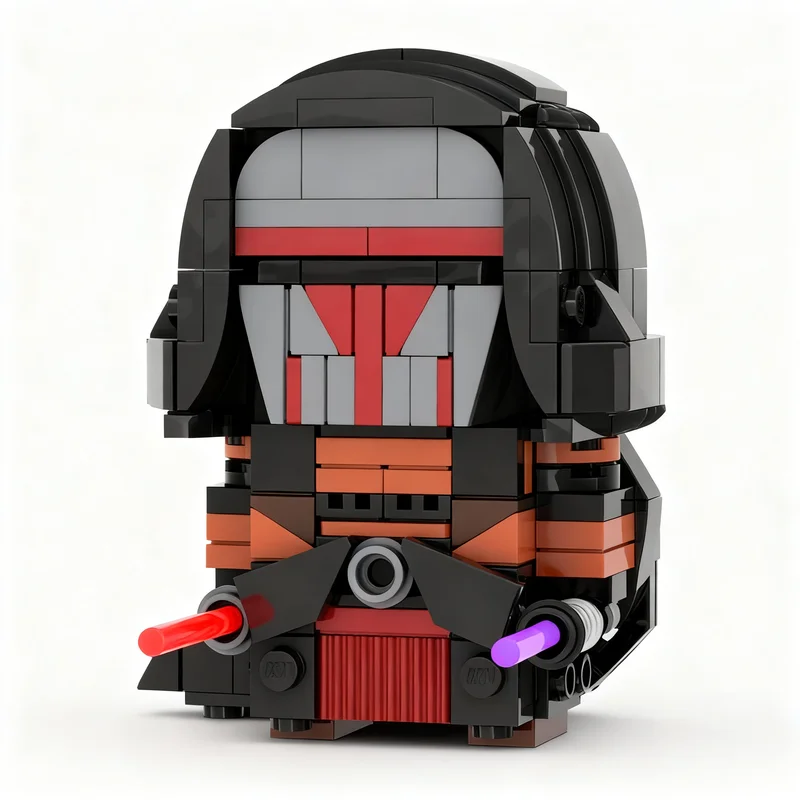 269pcs MOC Darth Revan BrickHeadz - Knights The Old Republic Model Building Blocks Christmas Gift Toys Creative DIY Display Idea