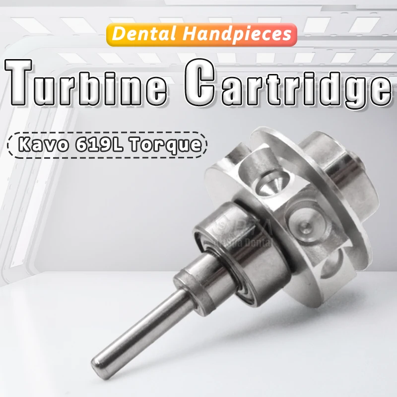 

Dentist Cartridge KaVo S619L Torque Head Dental Handpiece Rotor Repair Air Turbine Durable Stainless Steel