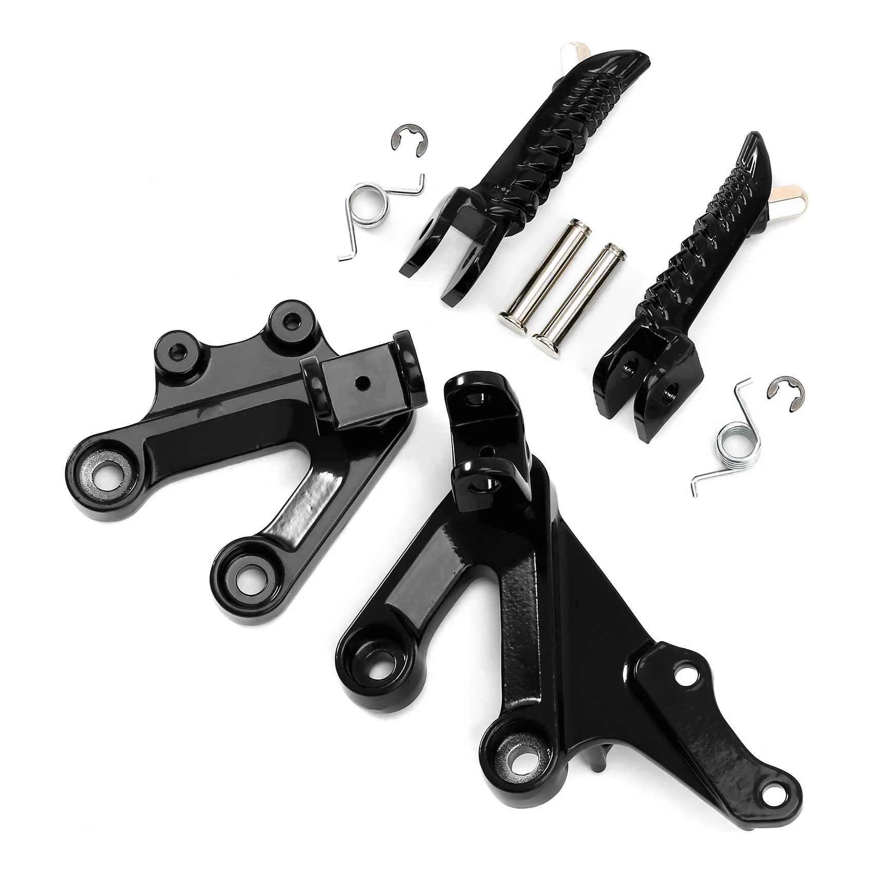 Motorcycle Front Foot Pegs Footrest Bracket Set For Suzuki GSXR 1000 2003-2004 Left&Right