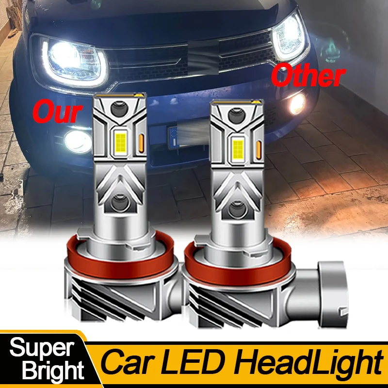 2PCS 20000LM Car LED Front Fog Light For Suzuki Grand Vitara Alto Celerio Ignis 2016-up Baleno Kizashi Grand Vitara Canbus 6500k