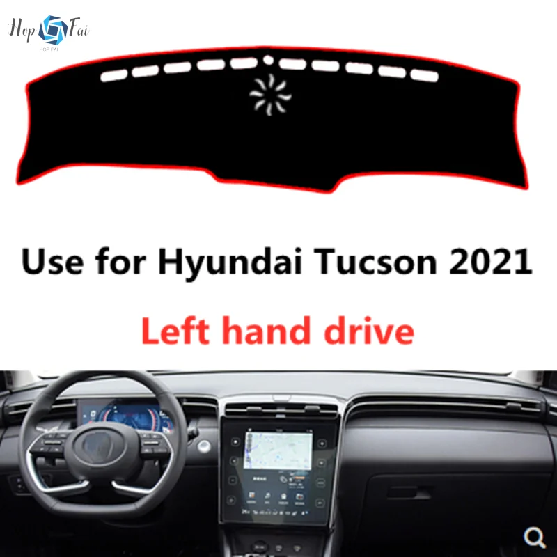 

Taijs Left Hand Drive Car Dashboard Mat Dash-Mat for Hyundai Tucson 2021 2022 With Speaker New Arrvial Good Quality Nice Cutting