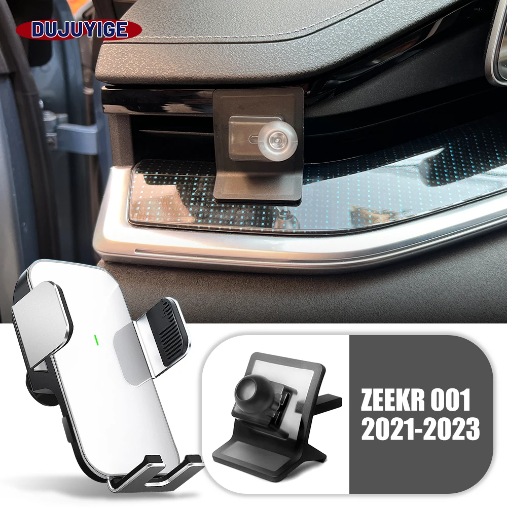 

Car Mobile Phone Holder Special Fixed Bracket Solar Magnetic Wireless Charging For ZEEKR 001 2021-2023 2022