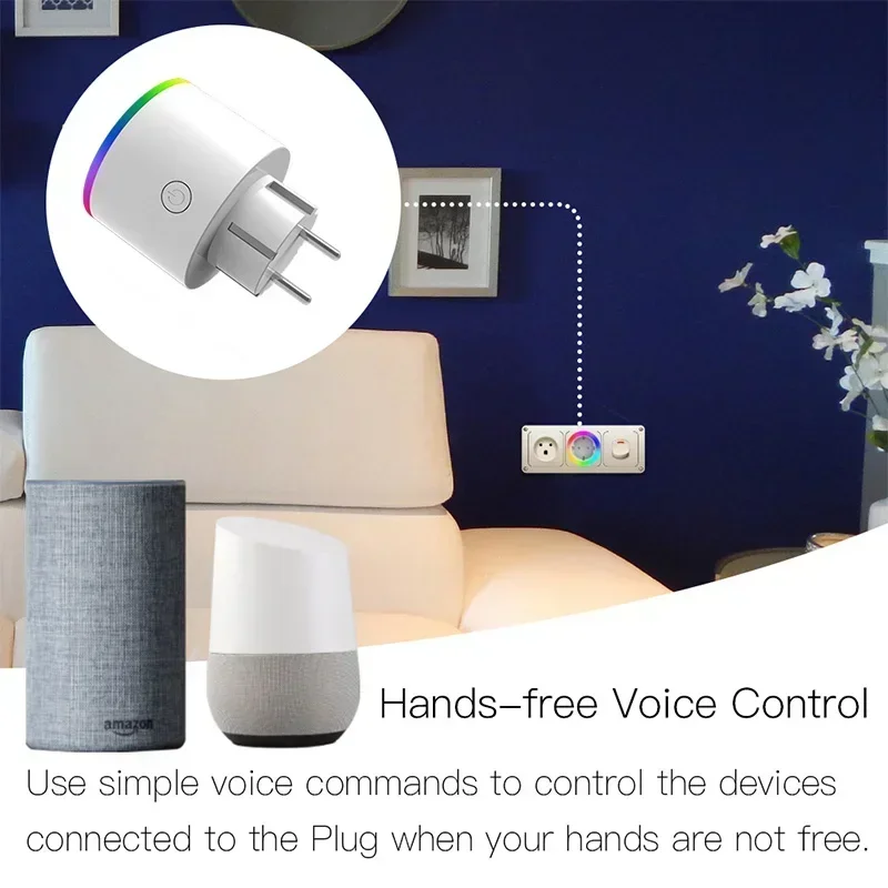 EU US UK DE BR AU IN WiFi Smart Plug Presa Smart Life Tuya App Presa di corrente per telecomando senza fili Alexa Google Home No Hub