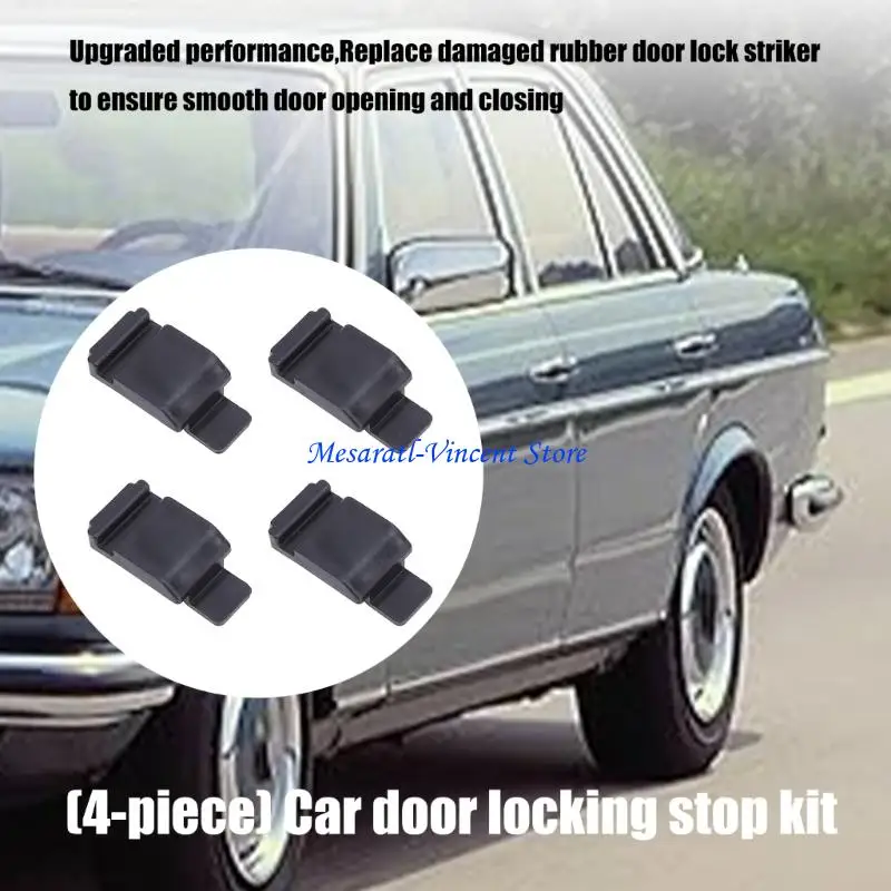 A70F Car Door Latches Reinforcement Set of 4 ABS Plastic Universal Quiet Close For W123