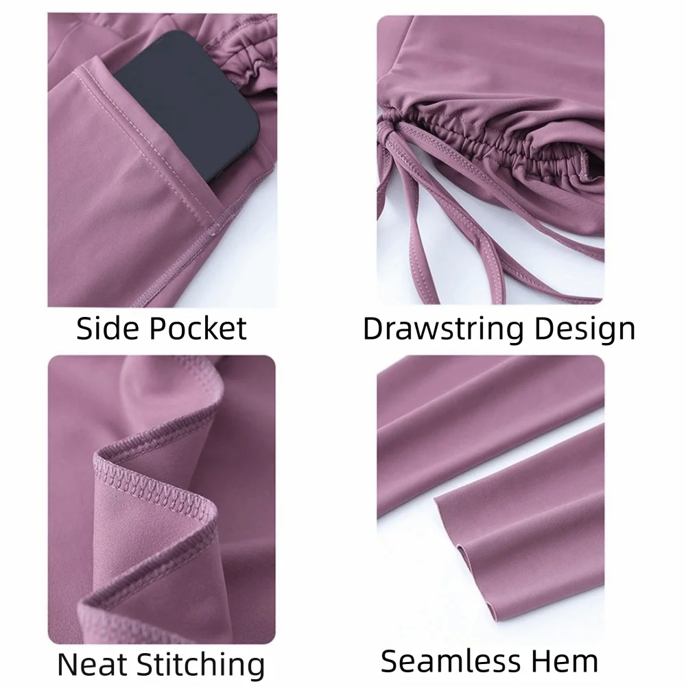 Women High Waist Women's Yoga Skirt Fake Two Piece Three-quarter Sports Skirt Pants Quick Drying Slim Fit Fitness Skirt Tennis