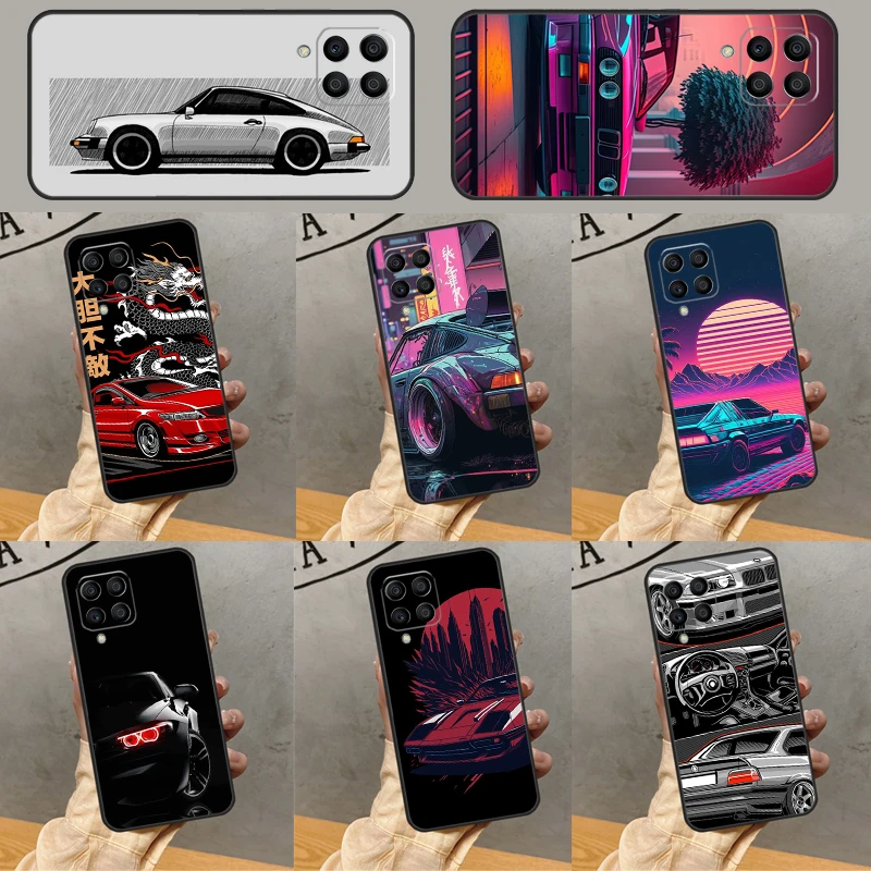 Japan JDM Sport Car For Samsung Galaxy M52 M32 M06 M16 M13 M14 M33 M12 M31 M55 M15 M11 M21 M35 M53 M34 M54 Case