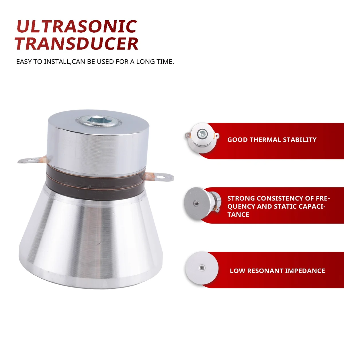 HOT 100W 28kHz Ultrasonic Piezoelectric Cleaning Transducer Cleaner High Performance Ultrasonic Piezoelectric Transducer