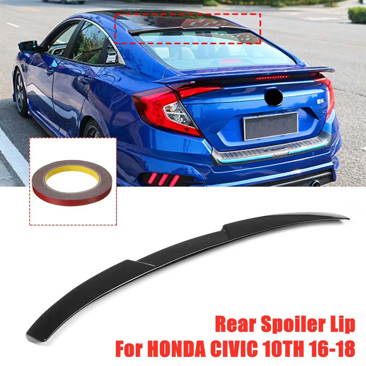 

Glossy Black Rear Roof Spoiler Wing Lip Extension For HONDA For CIVIC 10TH X SEDAN 2016-2018 Rear Trunk Spoiler Boot Wing Lip