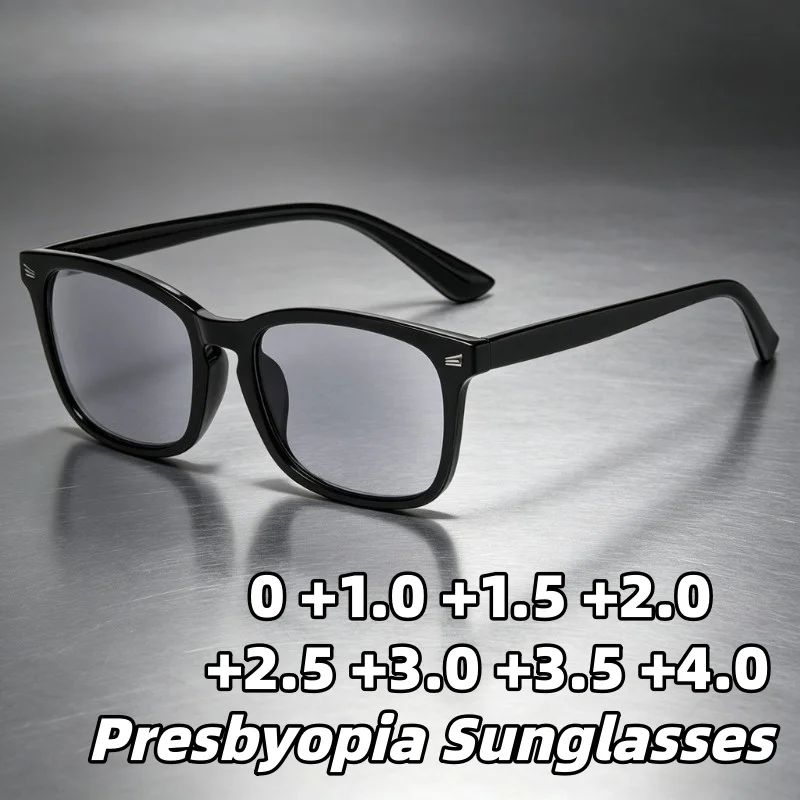 

2026 New Large-Frame Reading Sunglasses Unisex High-Definition Comfort Presbyopia Eyewear with Plus Diopters 0 To +4.0